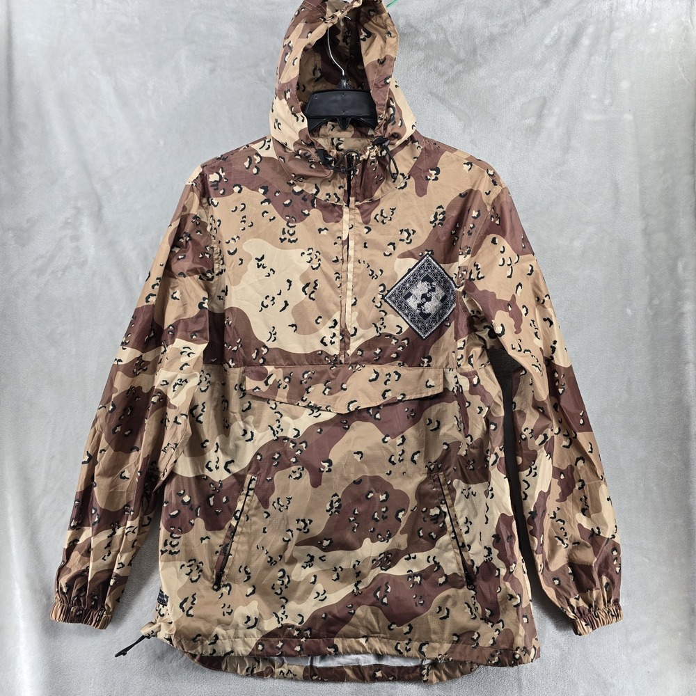 10 Deep Until The End Bandana Jacket Desert Chips CamoMens medium Ripstop‎ Rain
